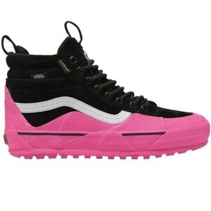 Vans Sk8-Hi MTE-2 Dip Hydroguard Waterproof Boots Black Suede Pink